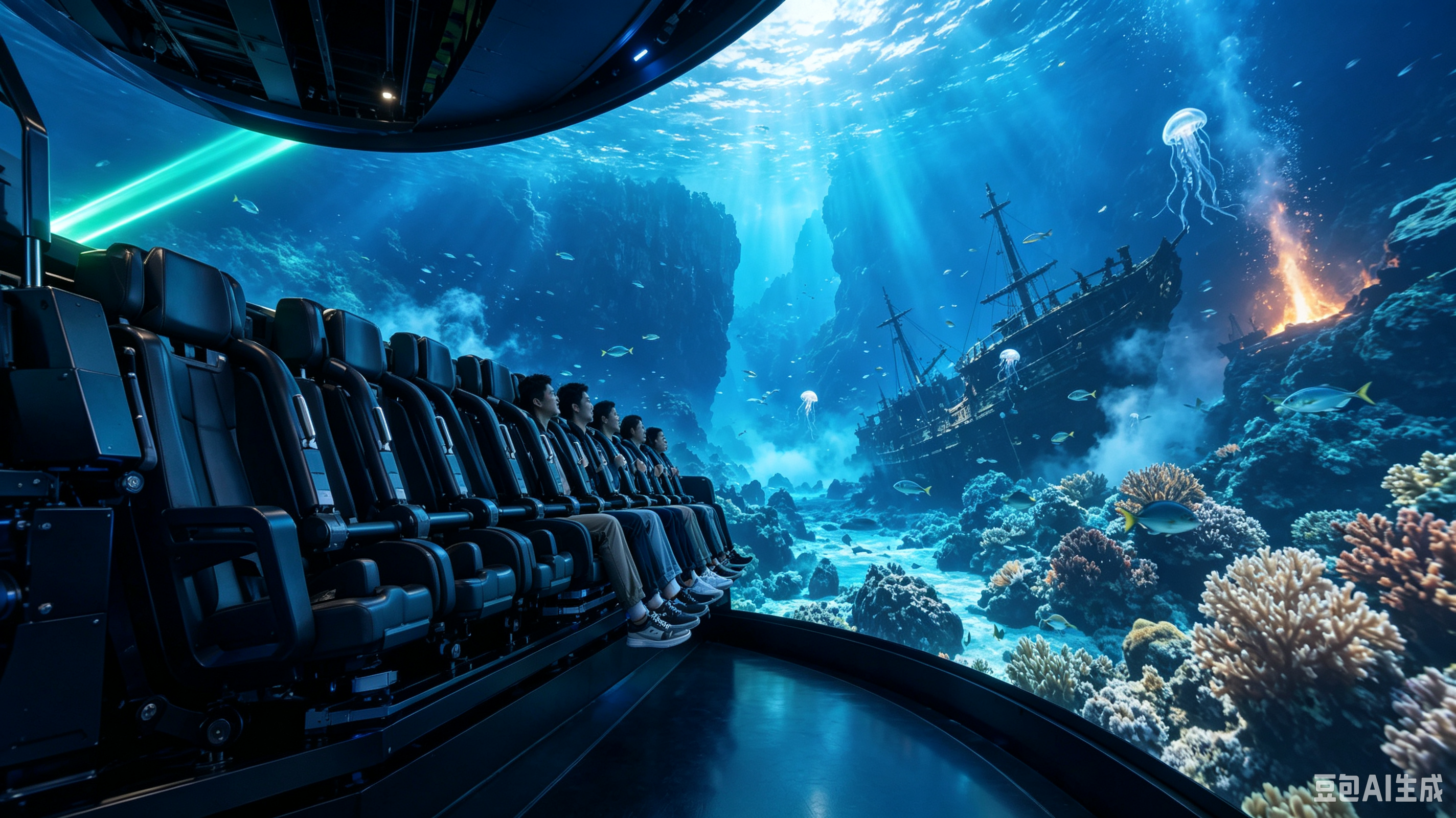 Flying Theater immersive suspended flight experience