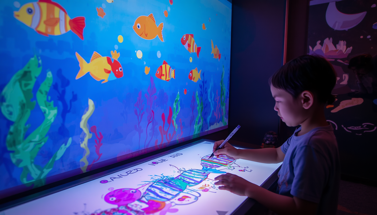 Interactive Touch Screen Graffiti Wall Projection product visual