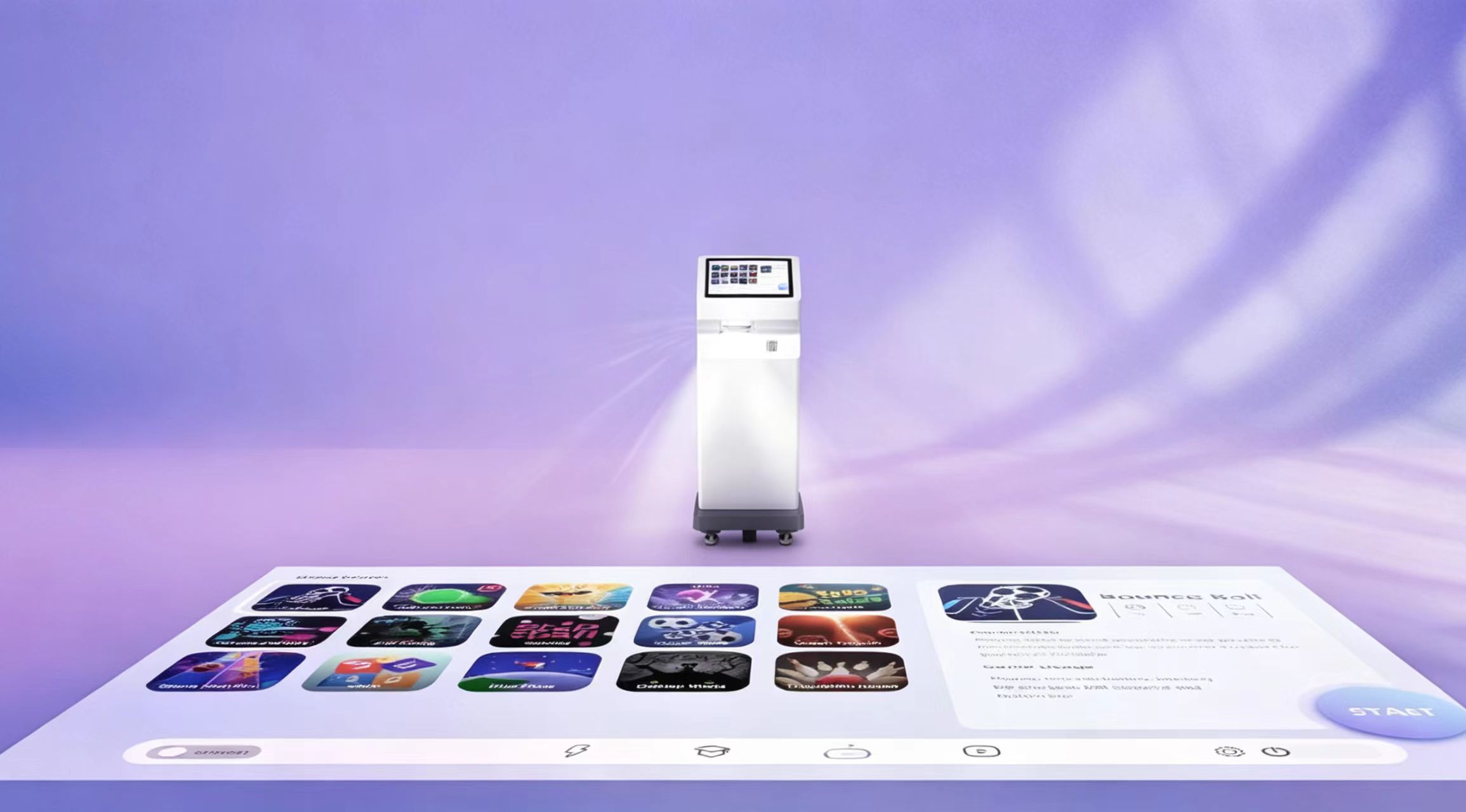 Mini SAIO Sports Floor Interactive All-in-One Machine product visual