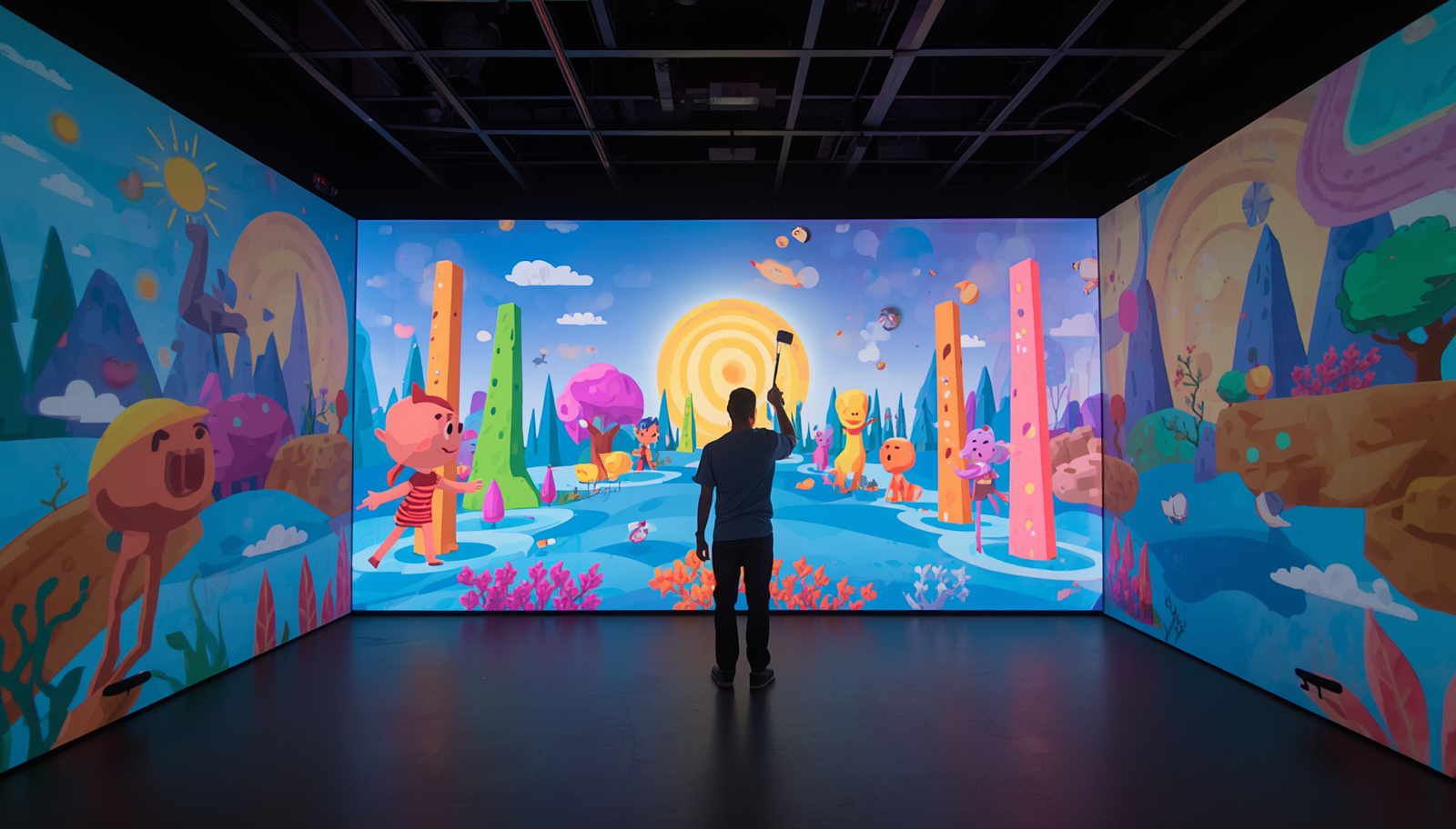 WONDER WALL Interactive Wall Projection Game System product visual